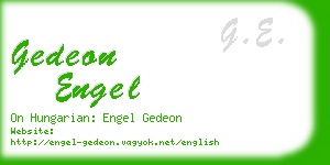 gedeon engel business card